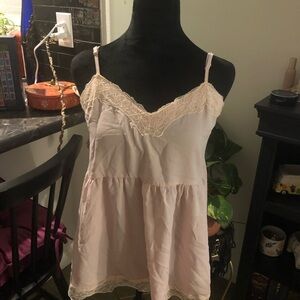 JODIFL Light pink lace tank top